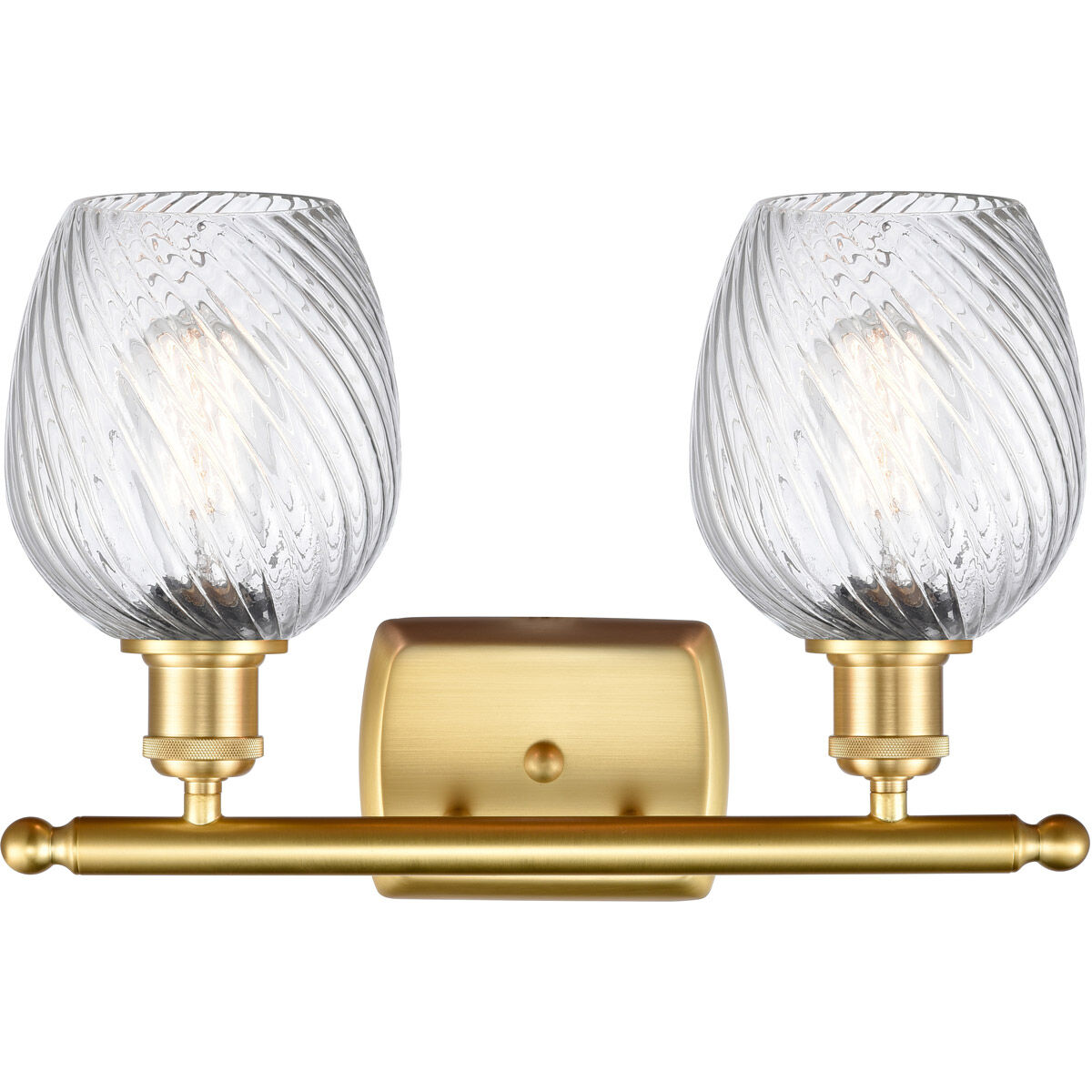 Ballston Salina 2 Light 16 inch Satin Gold Bath Vanity Light Wall Light, Ballston