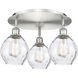 Waverly 3 Light 17.75 inch Satin Nickel Flush Mount Ceiling Light