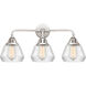 Nouveau 2 Fulton LED 24.75 inch Polished Chrome Bath Vanity Light Wall Light in Clear Glass