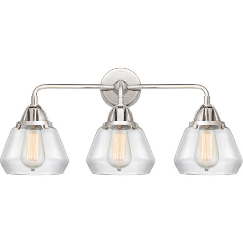 Nouveau 2 Fulton LED 24.75 inch Polished Chrome Bath Vanity Light Wall Light in Clear Glass