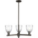 Arcadia Brookfield 3 Light 28 inch Oil Rubbed Bronze Chandelier Ceiling Light
