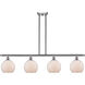 Ballston Farmhouse Chicken Wire LED 48 inch Brushed Satin Nickel Island Light Ceiling Light, Ballston