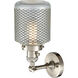 Franklin Restoration Stanton 1 Light 6 inch Brushed Satin Nickel Sconce Wall Light, Franklin Restoration