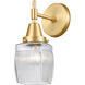 Caden LED 6 inch Satin Gold Sconce Wall Light