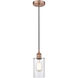 Edison Clymer 1 Light 4 inch Antique Copper Mini Pendant Ceiling Light