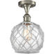 Ballston Farmhouse Rope 1 Light 8.00 inch Semi-Flush Mount