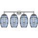 Edison Vaz 4 Light 35 inch Polished Nickel Bath Vanity Light Wall Light