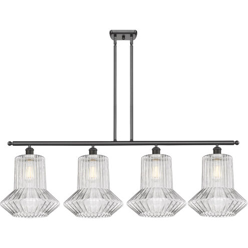 Ballston Springwater 4 Light 48 inch Oil Rubbed Bronze Island Light Ceiling Light, Ballston