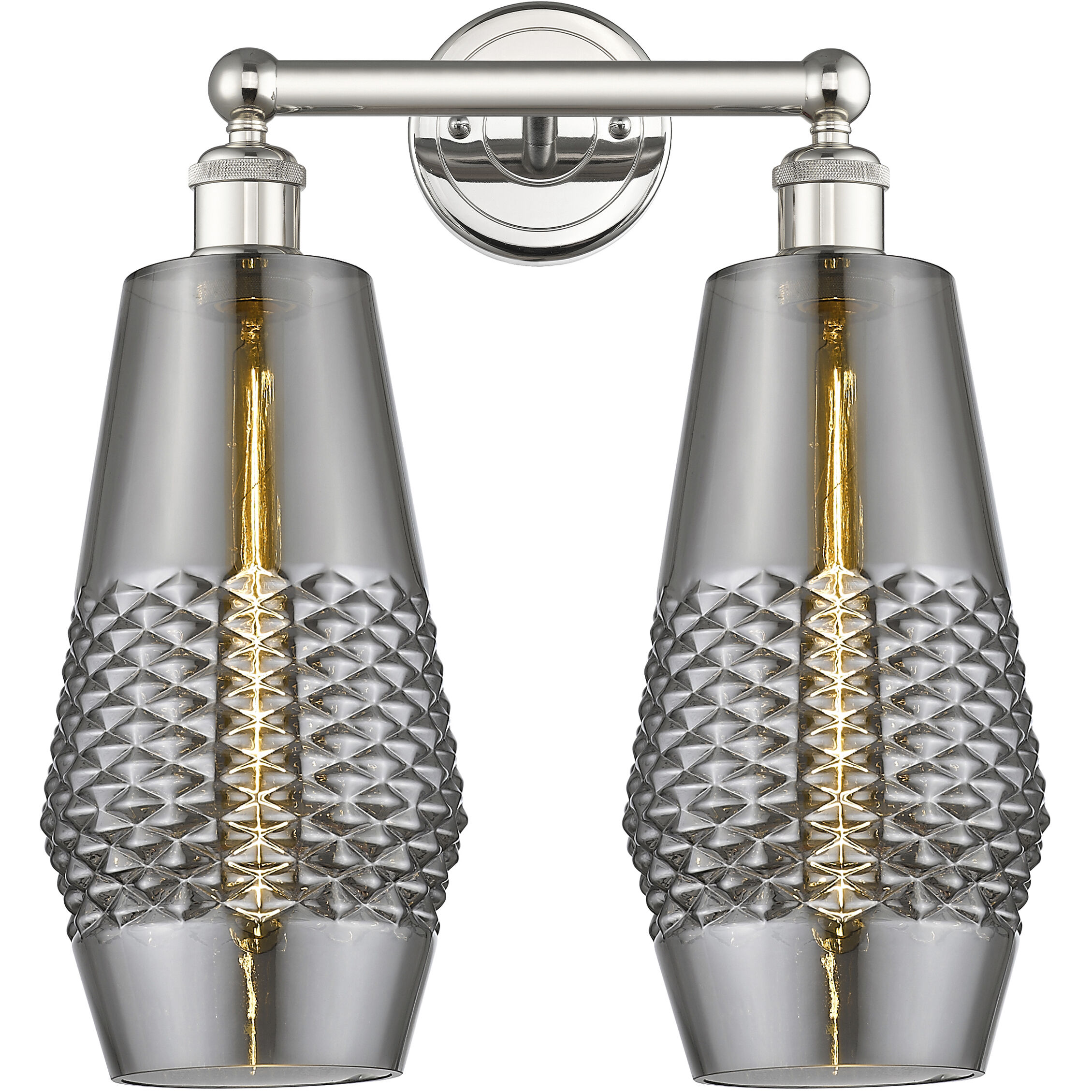 Windham 2 Light 16 inch Polished Nickel Bath Vanity Light Wall Light