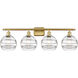 Ballston Rochester 4 Light 38 inch Satin Gold Bath Vanity Light Wall Light