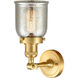 Franklin Restoration Small Bell 1 Light 5 inch Satin Gold Sconce Wall Light in Silver Plated Mercury Glass, Franklin Restoration
