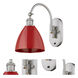 Ballston Plymouth Dome 1 Light 8 inch Brushed Satin Nickel Sconce Wall Light