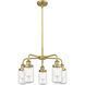 Dover 5 Light 22.5 inch Brushed Brass Chandelier Ceiling Light