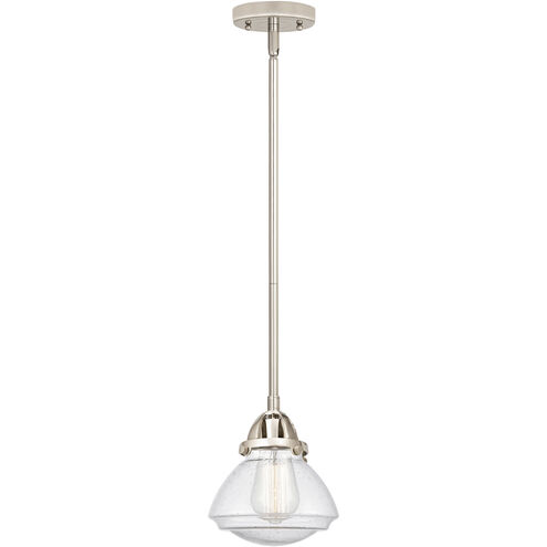 Nouveau 2 Olean LED 6.75 inch Polished Nickel Mini Pendant Ceiling Light in Seedy