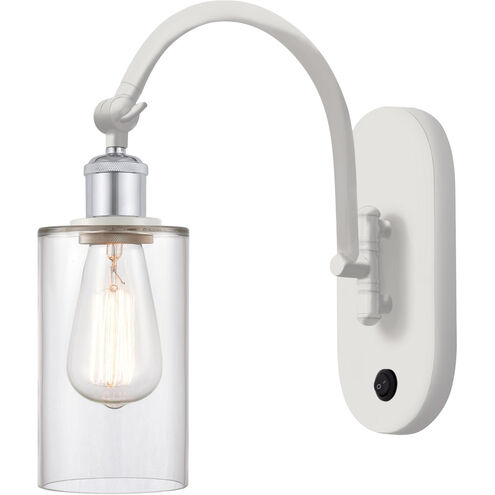Ballston Clymer 1 Light 5 inch White and Polished Chrome Sconce Wall Light