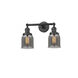 Franklin Restoration Small Bell LED 16 inch Oil Rubbed Bronze Bath Vanity Light Wall Light in Plated Smoke Glass, Franklin Restoration
