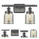 Small Bell 2 Light 16 inch Oil Rubbed Bronze Bath Vanity Light Wall Light, Ballston
