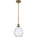 Ballston Large Waverly 1 Light 8 inch Brushed Brass Pendant Ceiling Light, Ballston