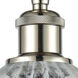 Caledonia 1 Light 5 inch Polished Nickel Flush Mount Ceiling Light in Mouchette Glass