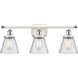 Ballston Small Cone 3 Light 26.00 inch Bathroom Vanity Light