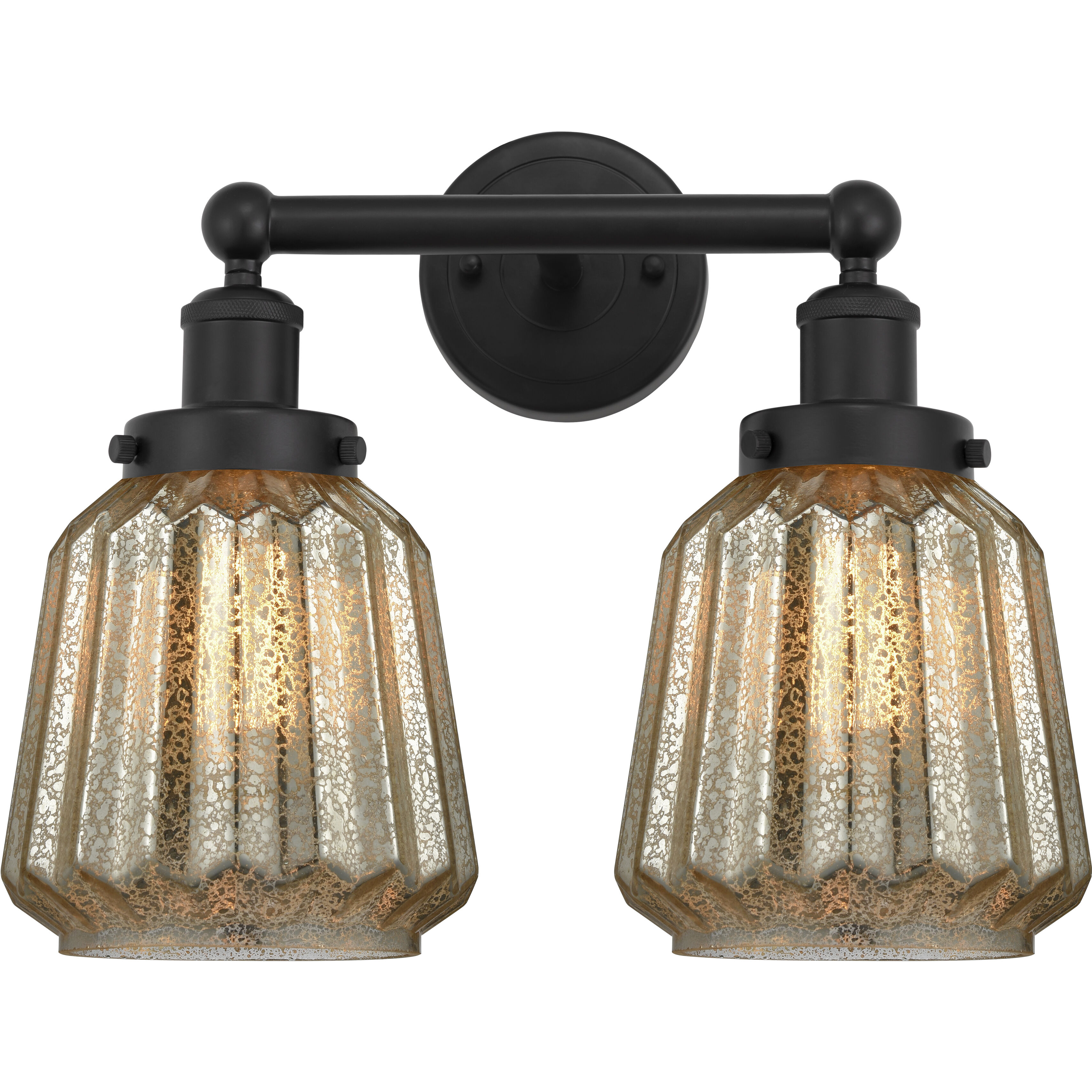 Chatham 2 Light 15.5 inch Matte Black Bath Vanity Light Wall Light