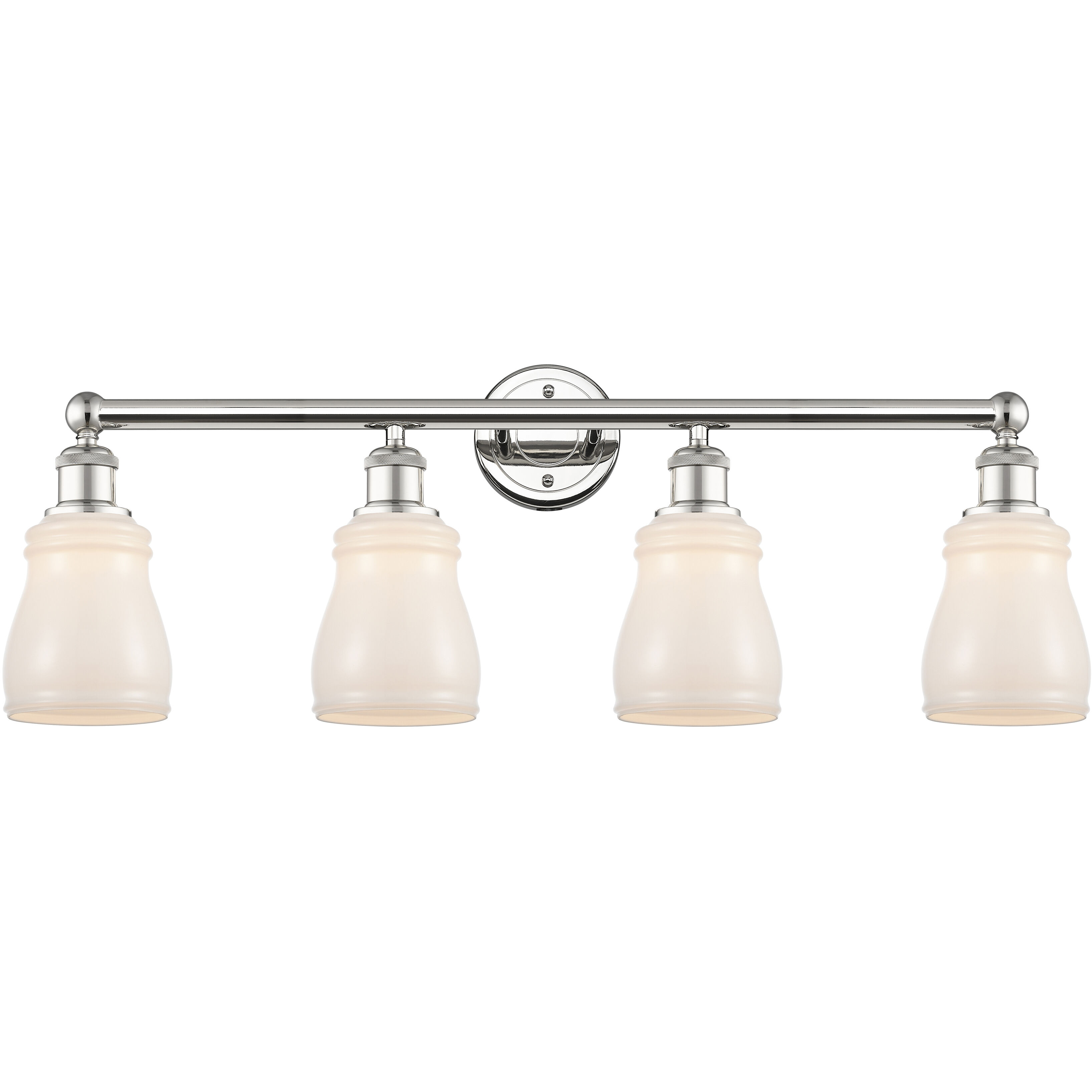 Ellery 4 Light 31.75 inch Polished Nickel Bath Vanity Light Wall Light in White