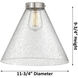 X-Large Cone Seedy Glass, X-Large, Cone