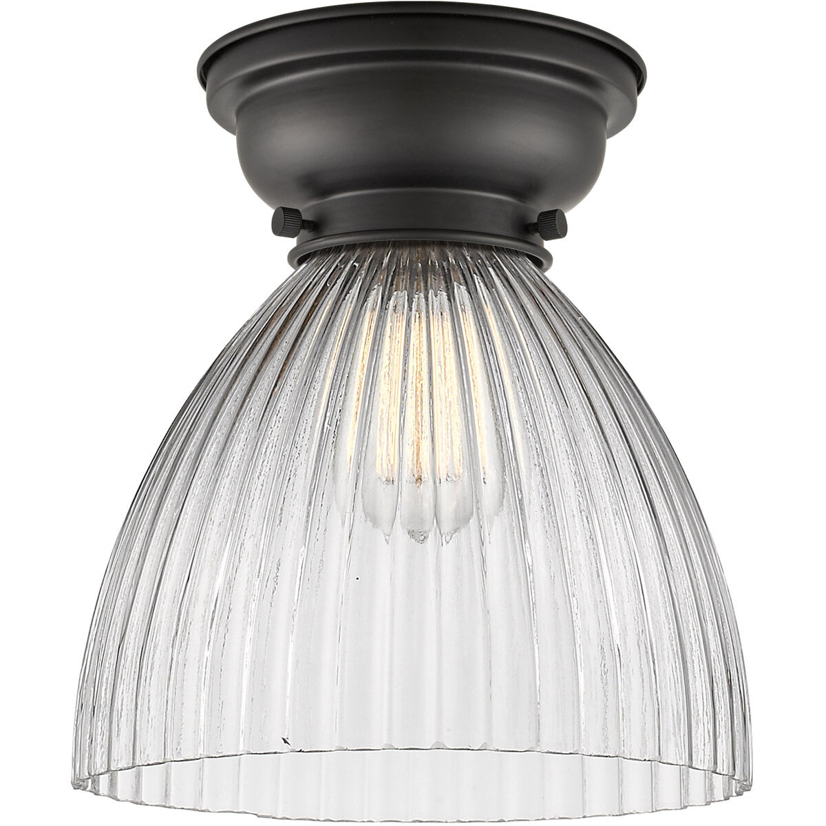 Aditi Seneca Falls LED 10 inch Matte Black Flush Mount Ceiling Light, Aditi