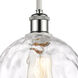 Ballston Athens Water Glass LED 8 inch White and Polished Chrome Mini Pendant Ceiling Light