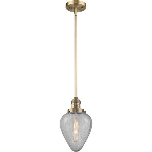 Franklin Restoration Geneseo LED 7 inch Brushed Brass Mini Pendant Ceiling Light, Franklin Restoration