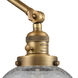 Geneseo 30 inch 3.50 watt Brushed Brass Swing Arm Wall Light, Franklin Restoration