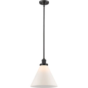 Signature 1 Light 12 inch Oiled Rubbed Bronze Pendant Ceiling Light, X-Large, Cone