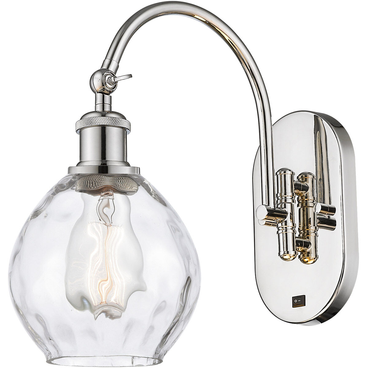 Ballston Waverly 1 Light 6 inch Polished Nickel Sconce Wall Light