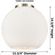 Ballston Athens LED 15.75 inch Oil Rubbed Bronze Statement Pendant Ceiling Light in Clear