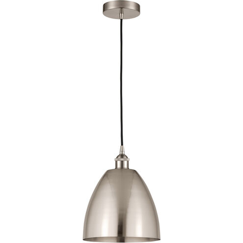 Edison Dome 1 Light 9 inch Brushed Satin Nickel Mini Pendant Ceiling Light