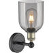 Edison Bella 1 Light 5.5 inch Black Antique Brass Sconce Wall Light