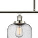 Ballston Large Bell 4 Light 48 inch Polished Nickel Island Light Ceiling Light in Seedy Glass