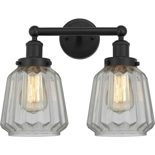 Chatham 2 Light 15.5 inch Matte Black Bath Vanity Light Wall Light