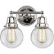 Aditi Beacon 2 Light 14 inch Polished Chrome Bath Vanity Light Wall Light, Aditi