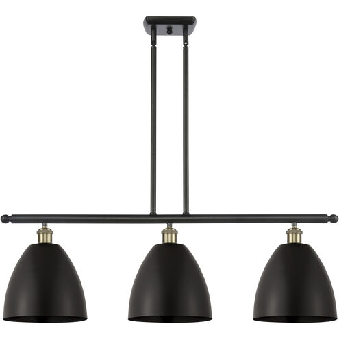 Ballston Dome LED 36 inch Black Antique Brass Island Light Ceiling Light