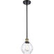 Ballston Small Waverly LED 6 inch Black Antique Brass Pendant Ceiling Light, Ballston