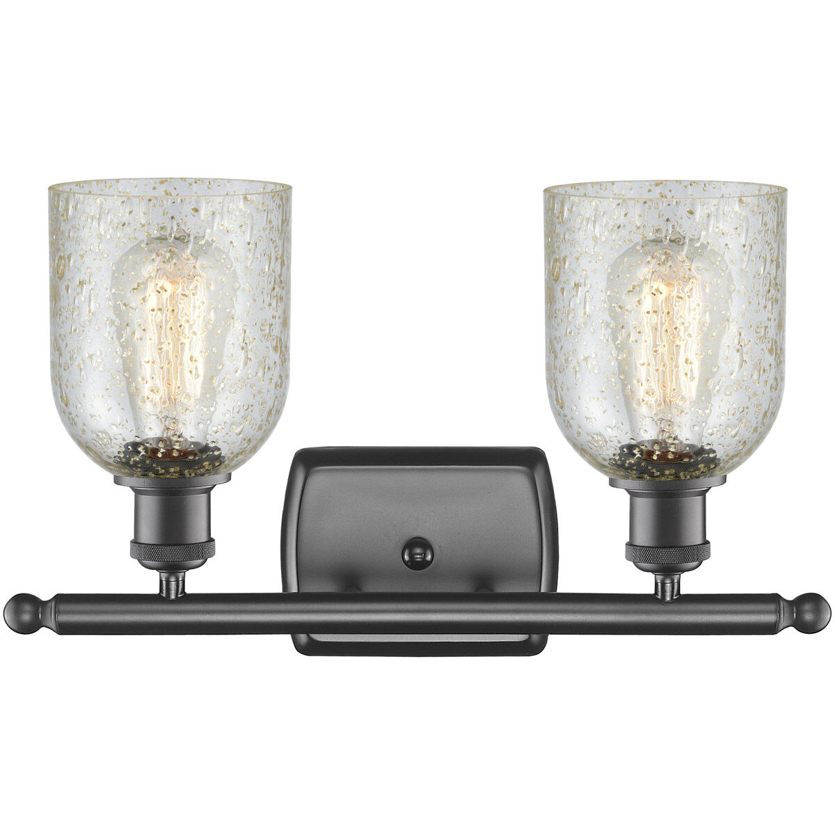 Ballston Caledonia 2 Light 16 inch Oil Rubbed Bronze Bath Vanity Light Wall Light in Mica Glass, Ballston