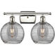Ballston Deco Swirl 2 Light 16 inch Polished Nickel Bath Vanity Light Wall Light, Ballston