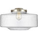 Franklin Restoration Bridgeton 1 Light 16 inch Brushed Satin Nickel Mini Pendant Ceiling Light in Incandescent, Seedy