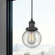 Franklin Restoration Beacon 1 Light 6 inch Matte Black Mini Pendant Ceiling Light in Incandescent, Seedy, Franklin Restoration