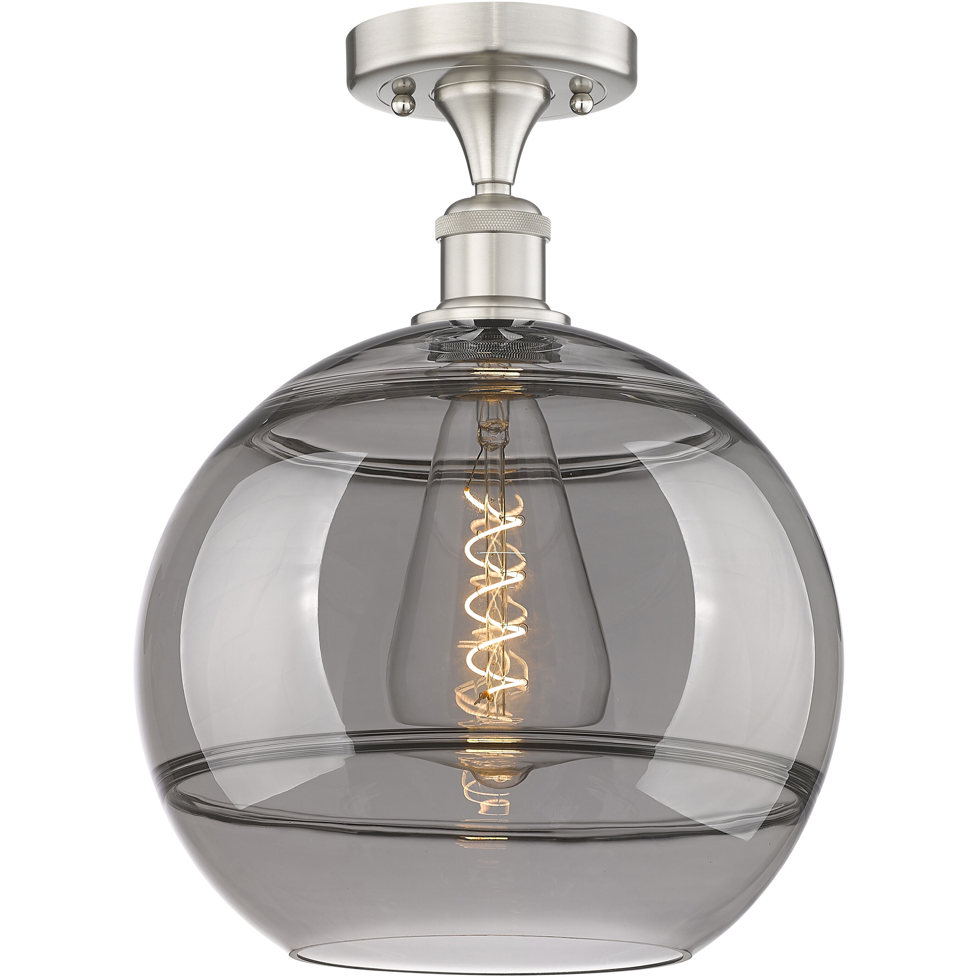 Edison Rochester 1 Light 12.00 inch Semi-Flush Mount