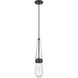 Downtown Urban Milan 1 Light 4.38 inch Matte Black Pendant Ceiling Light in Seedy
