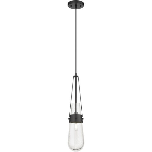 Downtown Urban Milan 1 Light 4.38 inch Matte Black Pendant Ceiling Light in Seedy