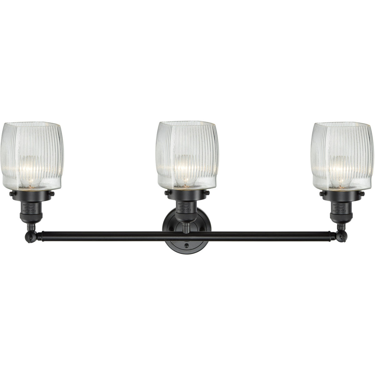 Franklin Restoration Colton 3 Light 32 inch Oil Rubbed Bronze Bath Vanity Light Wall Light, Franklin Restoration