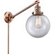 Large Beacon 21 inch 60.00 watt Antique Copper Swing Arm Wall Light, Franklin Restoration